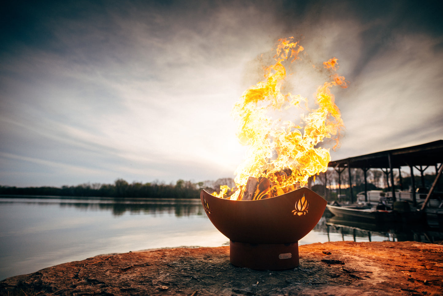 Fire Pit Art-Namaste