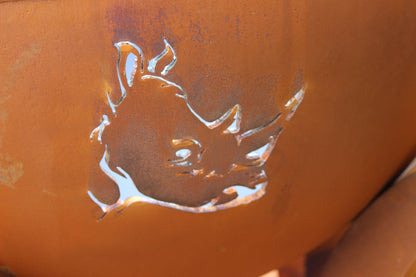 Fire Pit Art-Africa's Big 5