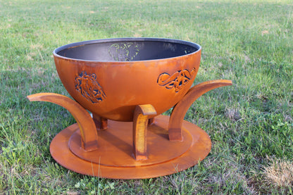 Fire Pit Art-Africa's Big 5