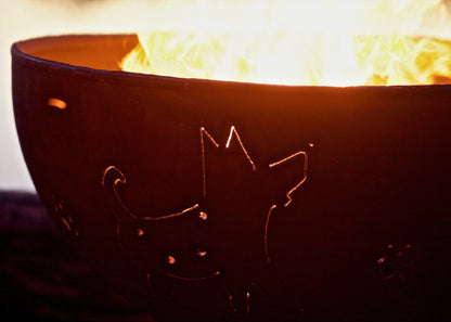 Fire Pit Art-Funky Dog