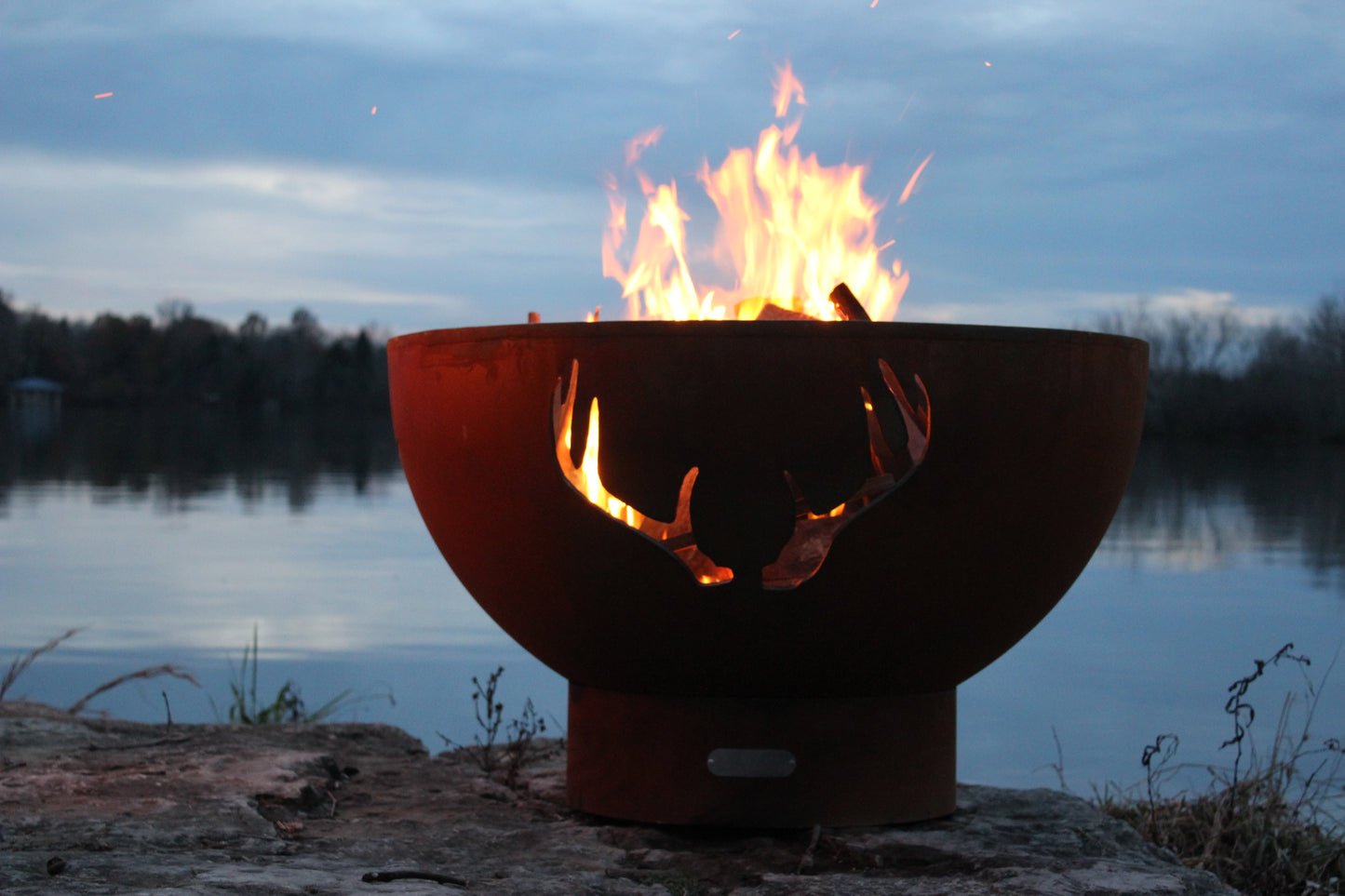 Fire Pit Art-Antlers