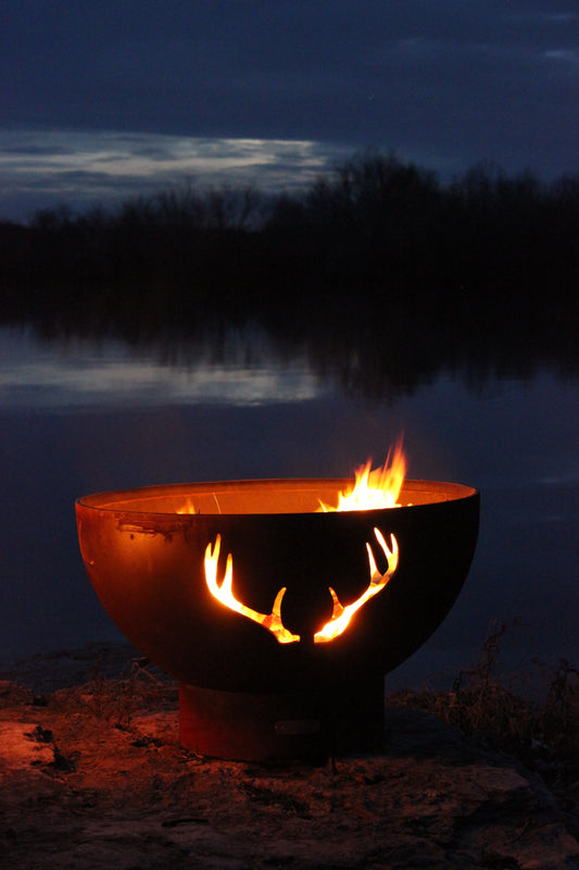 Fire Pit Art-Antlers