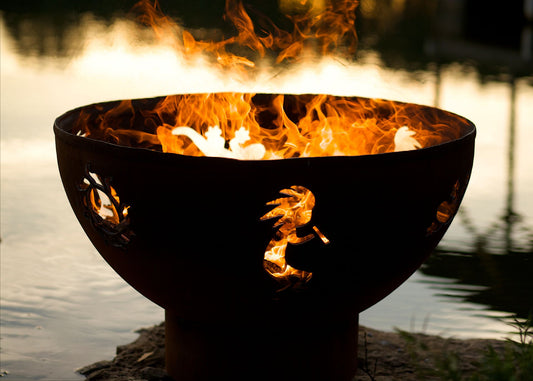 Fire Pit Art-Kokopelli