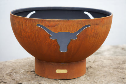 Fire Pit Art-Longhorn