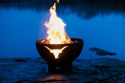 Fire Pit Art-Longhorn