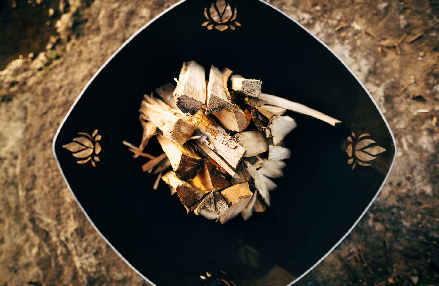 Fire Pit Art-Namaste