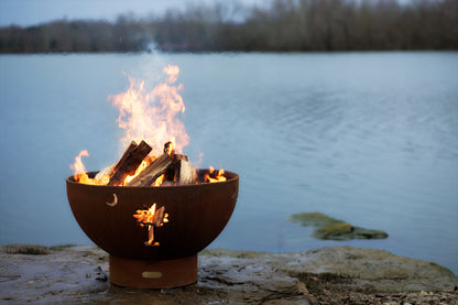 Fire Pit Art-Tropical Moon